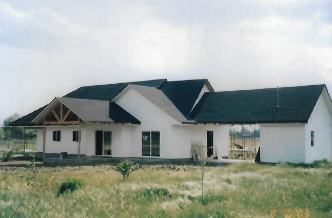 Casa americana estructura en madera Laguna de Aculeo