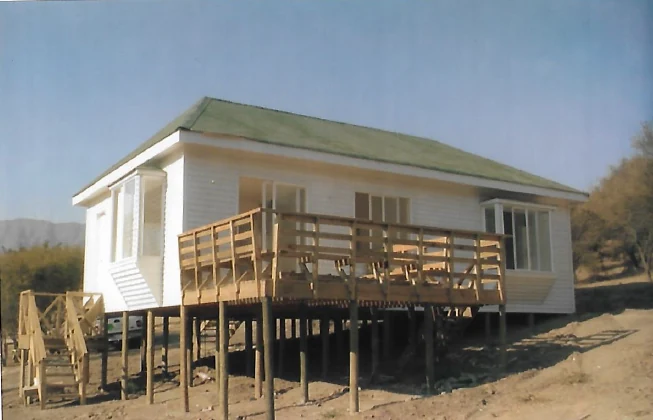 Casa americana estructura madera Oasis de Ocoa